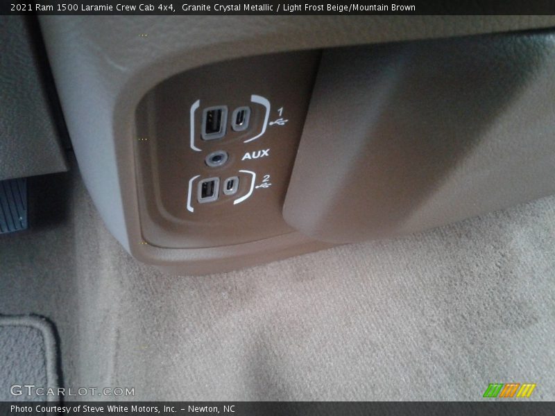 Granite Crystal Metallic / Light Frost Beige/Mountain Brown 2021 Ram 1500 Laramie Crew Cab 4x4