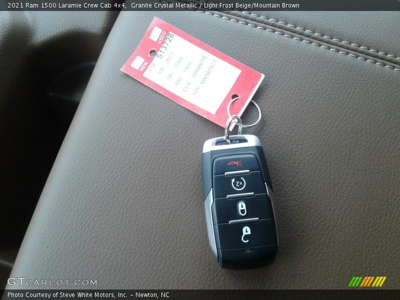 Granite Crystal Metallic / Light Frost Beige/Mountain Brown 2021 Ram 1500 Laramie Crew Cab 4x4