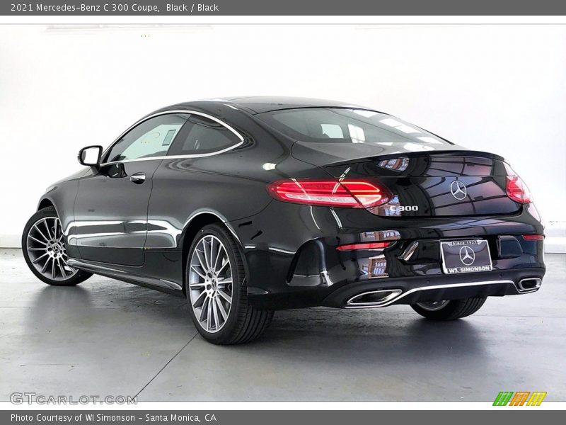 Black / Black 2021 Mercedes-Benz C 300 Coupe