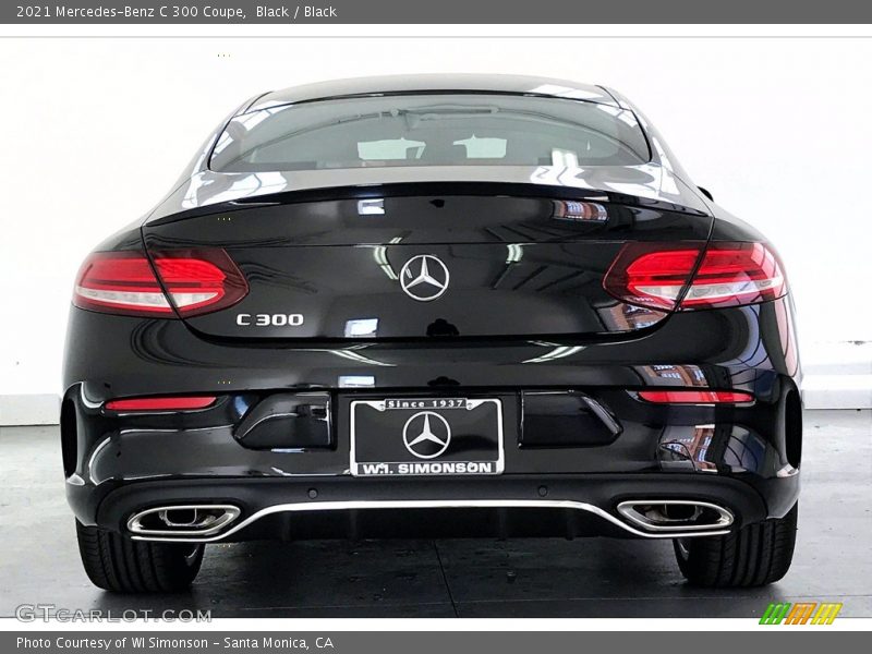 Black / Black 2021 Mercedes-Benz C 300 Coupe