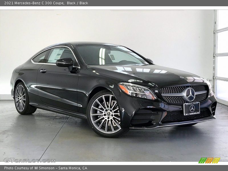 Black / Black 2021 Mercedes-Benz C 300 Coupe