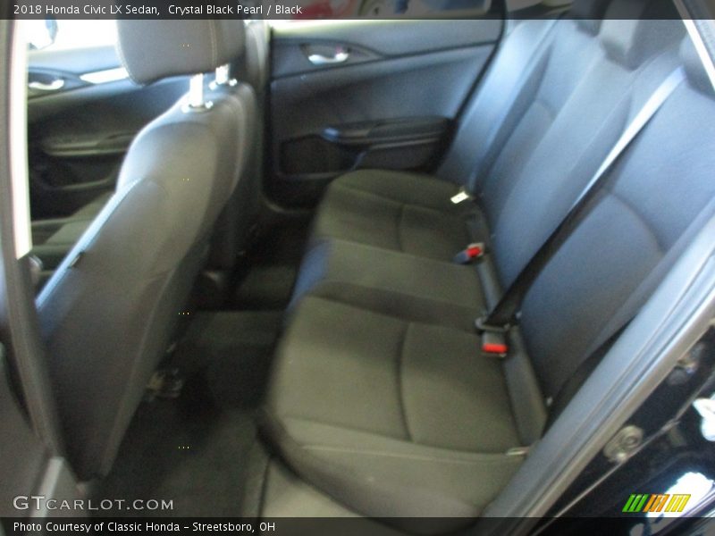 Crystal Black Pearl / Black 2018 Honda Civic LX Sedan