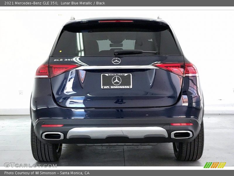 Lunar Blue Metallic / Black 2021 Mercedes-Benz GLE 350