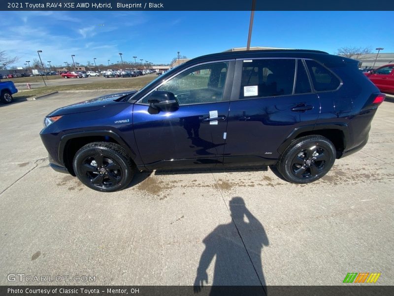 Blueprint / Black 2021 Toyota RAV4 XSE AWD Hybrid