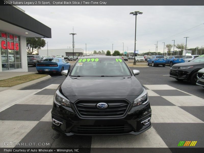 Crystal Black Silica / Two-Tone Gray 2019 Subaru Legacy 2.5i Sport
