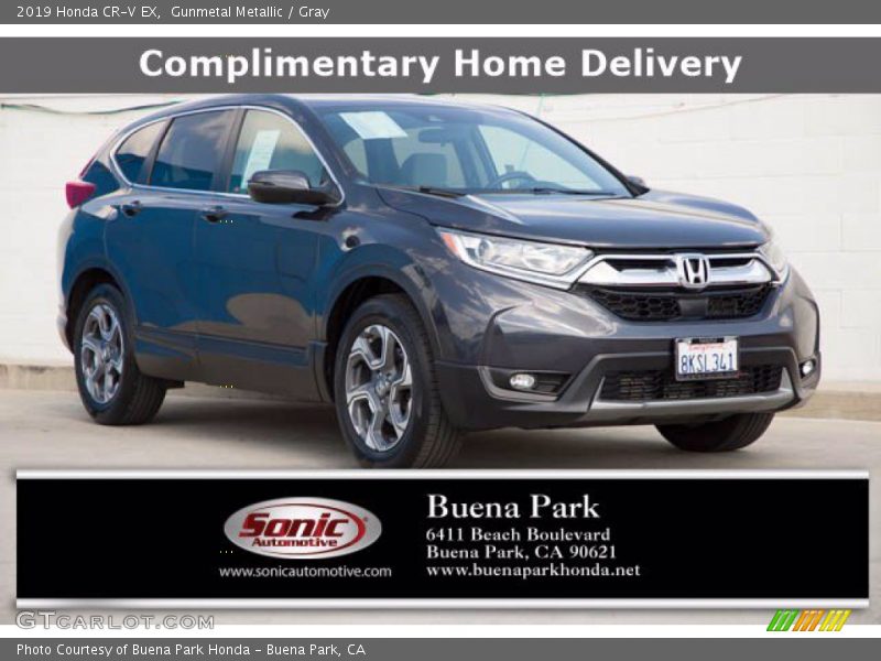 Gunmetal Metallic / Gray 2019 Honda CR-V EX