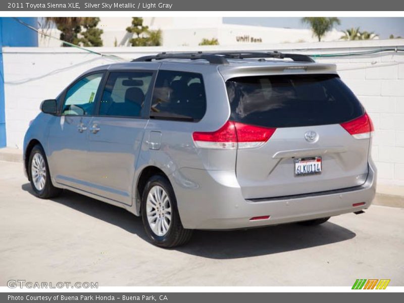 Silver Sky Metallic / Light Gray 2011 Toyota Sienna XLE