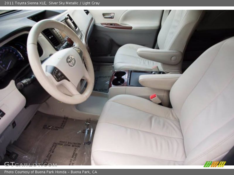 Silver Sky Metallic / Light Gray 2011 Toyota Sienna XLE