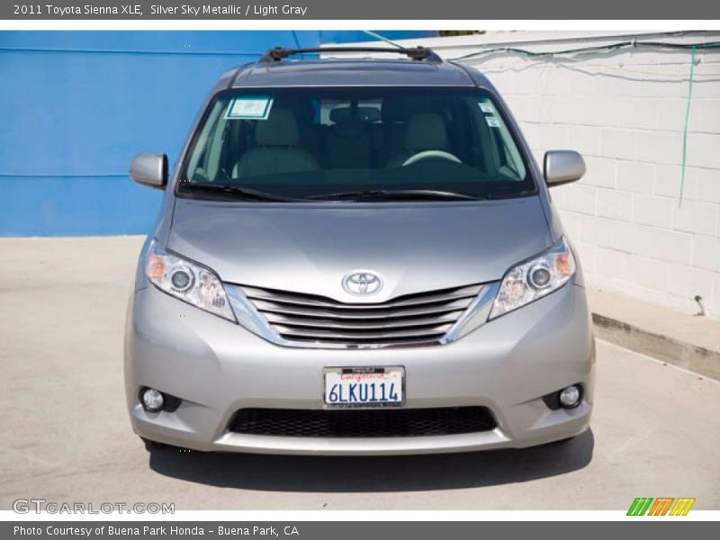 Silver Sky Metallic / Light Gray 2011 Toyota Sienna XLE