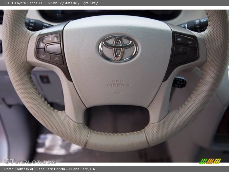 Silver Sky Metallic / Light Gray 2011 Toyota Sienna XLE