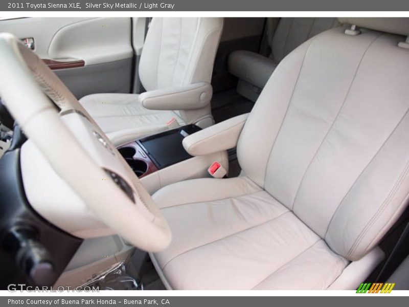 Silver Sky Metallic / Light Gray 2011 Toyota Sienna XLE