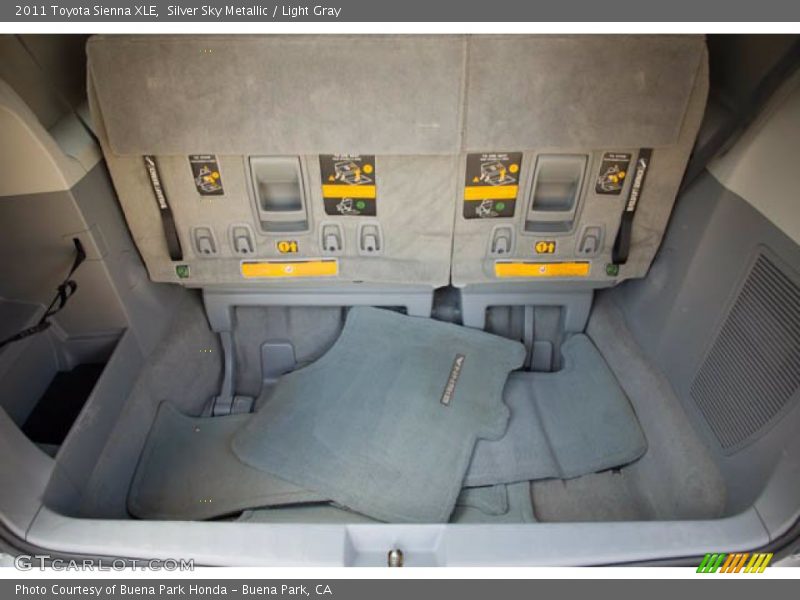 Silver Sky Metallic / Light Gray 2011 Toyota Sienna XLE