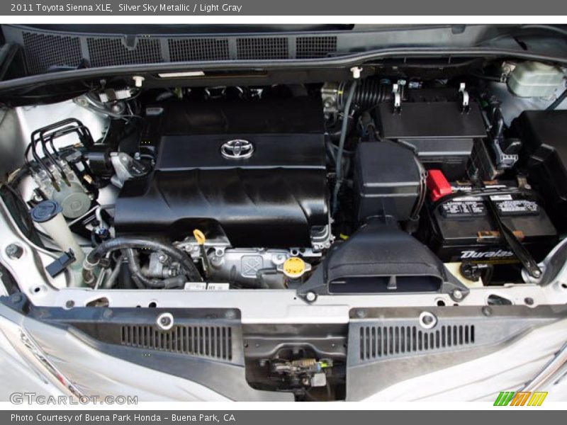Silver Sky Metallic / Light Gray 2011 Toyota Sienna XLE
