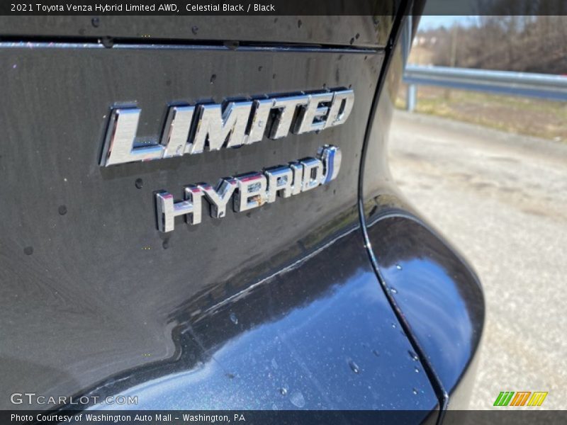 Celestial Black / Black 2021 Toyota Venza Hybrid Limited AWD
