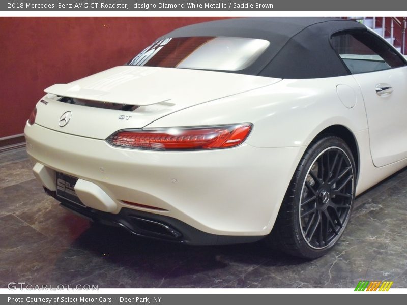 designo Diamond White Metallic / Saddle Brown 2018 Mercedes-Benz AMG GT Roadster