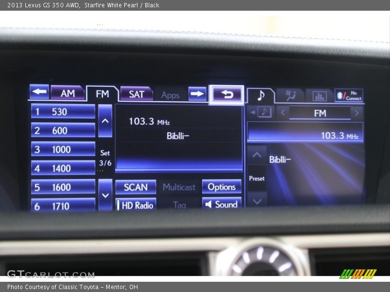 Starfire White Pearl / Black 2013 Lexus GS 350 AWD