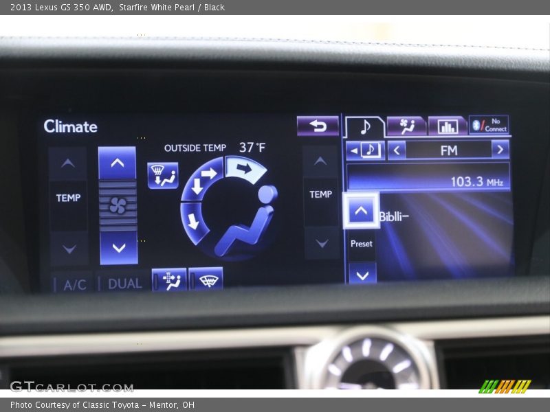 Starfire White Pearl / Black 2013 Lexus GS 350 AWD