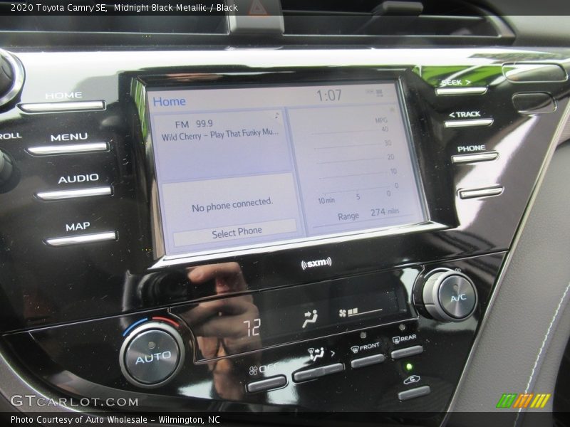Midnight Black Metallic / Black 2020 Toyota Camry SE