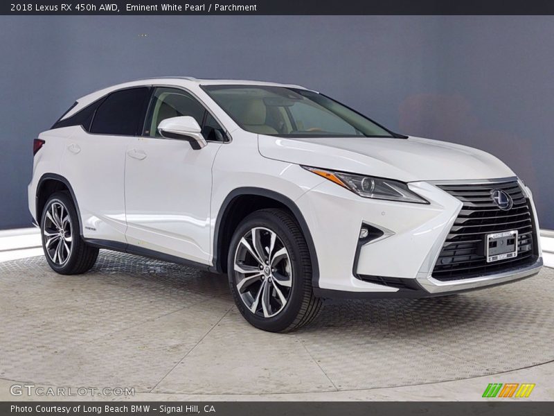 Eminent White Pearl / Parchment 2018 Lexus RX 450h AWD