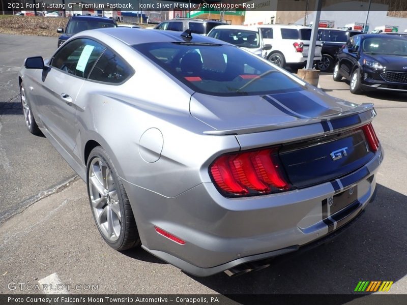 Iconic Silver Metallic / Showstopper Red 2021 Ford Mustang GT Premium Fastback