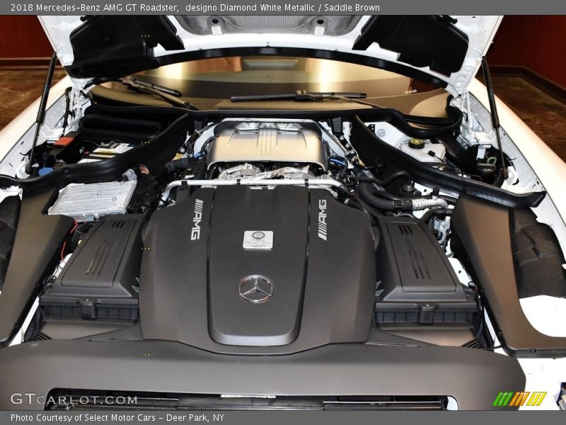 designo Diamond White Metallic / Saddle Brown 2018 Mercedes-Benz AMG GT Roadster