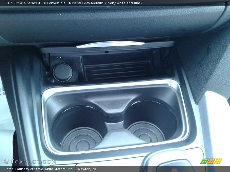 Mineral Grey Metallic / Ivory White and Black 2015 BMW 4 Series 428i Convertible