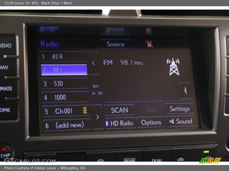 Black Onyx / Black 2018 Lexus GX 460