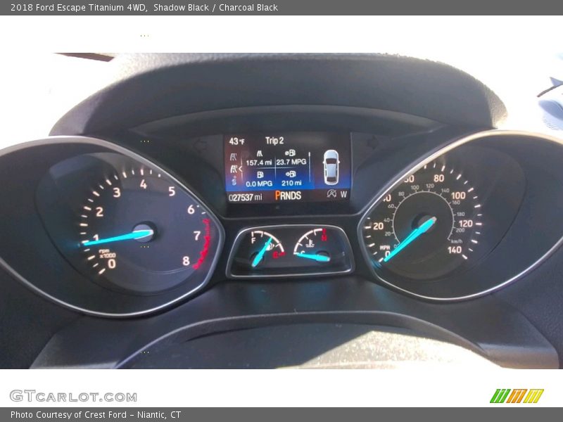 Shadow Black / Charcoal Black 2018 Ford Escape Titanium 4WD