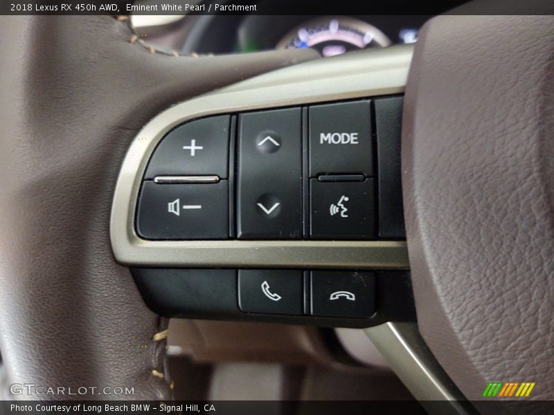 Controls of 2018 RX 450h AWD
