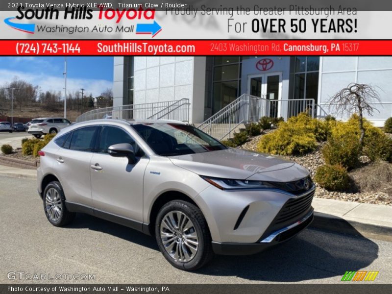 Titanium Glow / Boulder 2021 Toyota Venza Hybrid XLE AWD