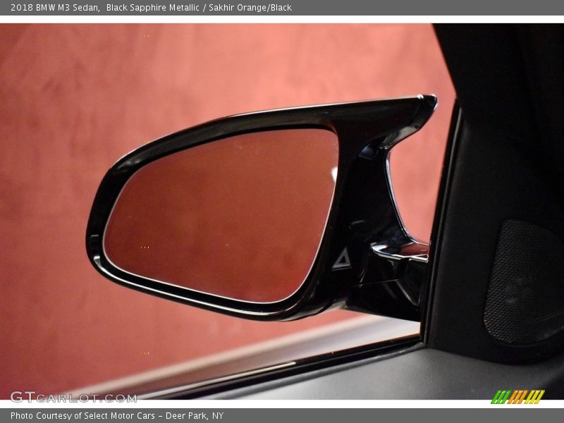 Black Sapphire Metallic / Sakhir Orange/Black 2018 BMW M3 Sedan