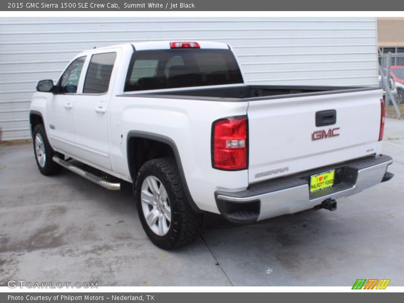 Summit White / Jet Black 2015 GMC Sierra 1500 SLE Crew Cab