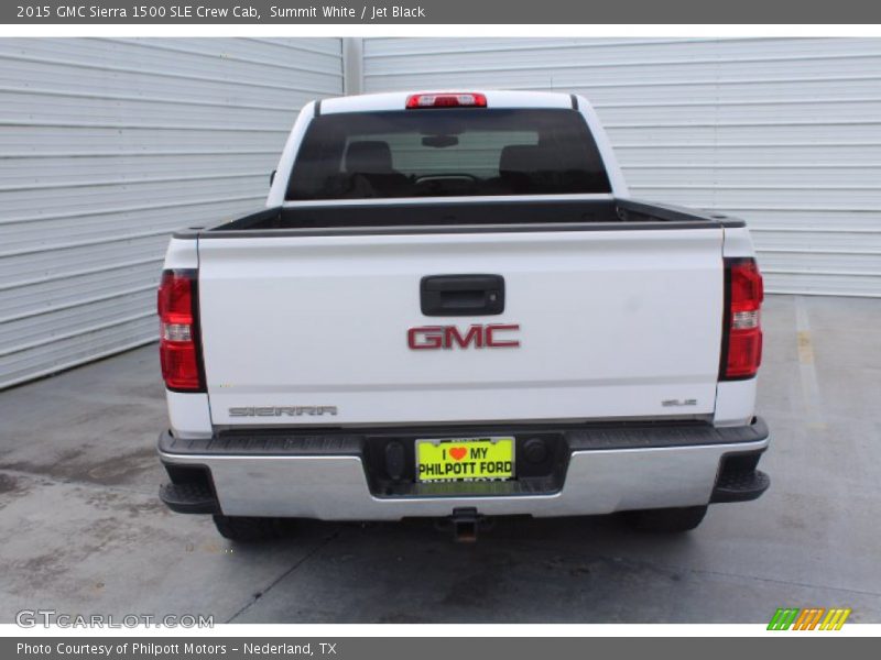 Summit White / Jet Black 2015 GMC Sierra 1500 SLE Crew Cab