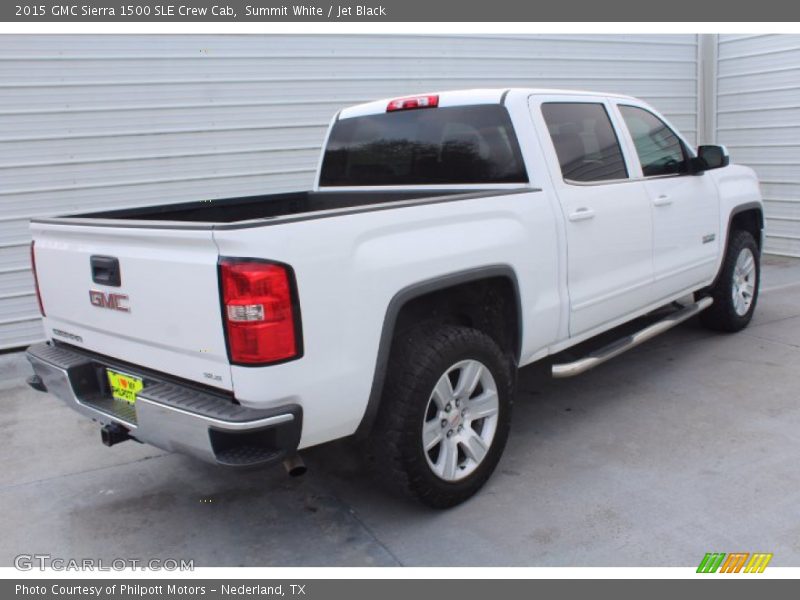 Summit White / Jet Black 2015 GMC Sierra 1500 SLE Crew Cab