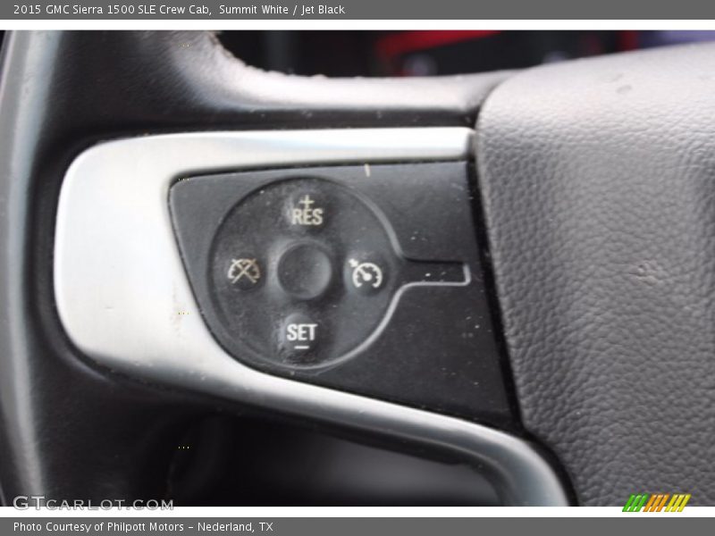 Summit White / Jet Black 2015 GMC Sierra 1500 SLE Crew Cab