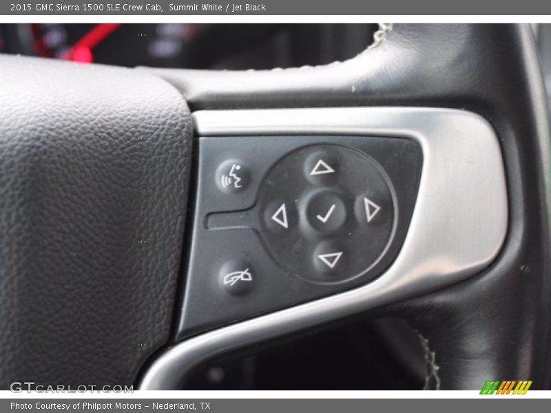 Summit White / Jet Black 2015 GMC Sierra 1500 SLE Crew Cab