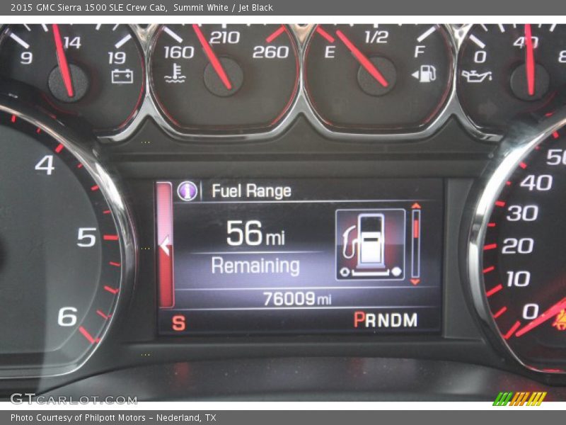  2015 Sierra 1500 SLE Crew Cab SLE Crew Cab Gauges