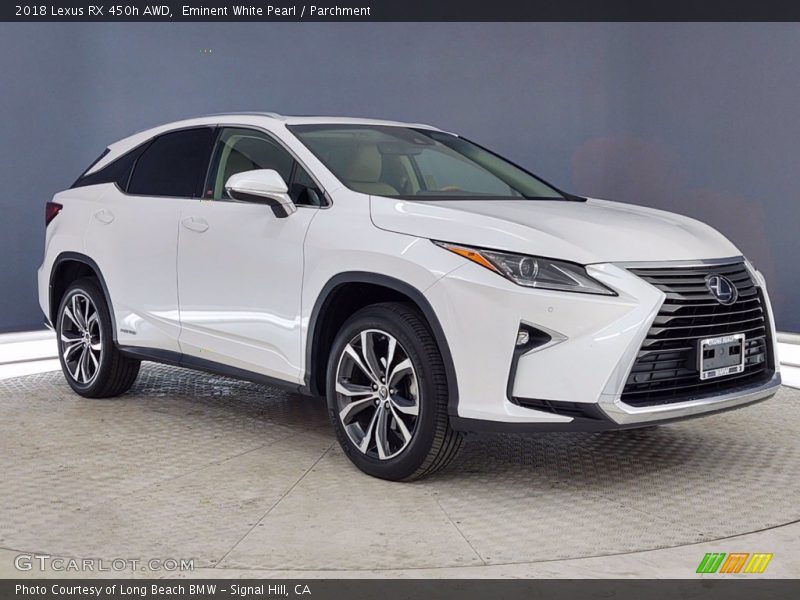 Eminent White Pearl / Parchment 2018 Lexus RX 450h AWD