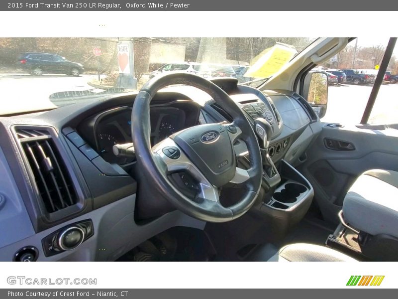 Oxford White / Pewter 2015 Ford Transit Van 250 LR Regular