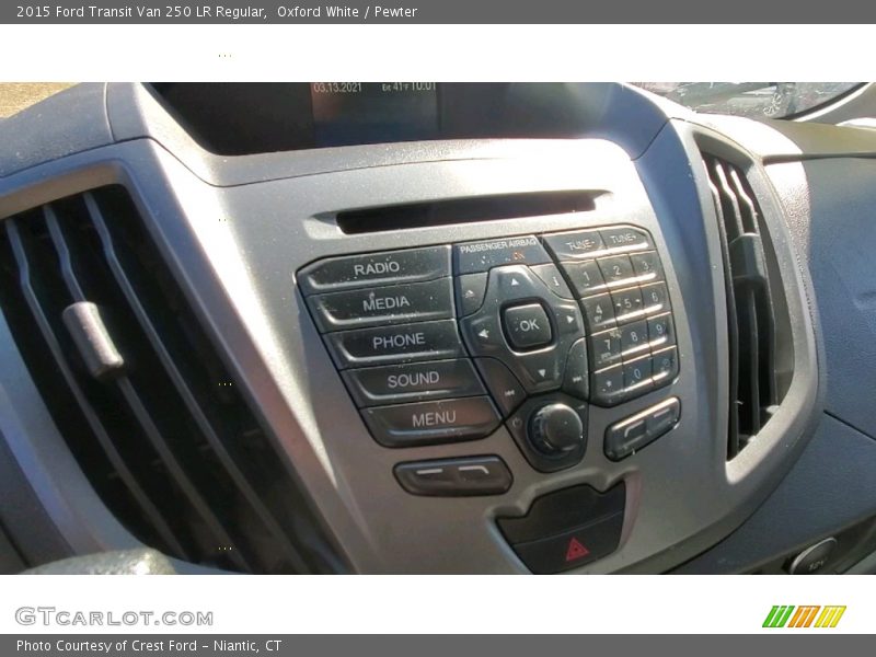 Oxford White / Pewter 2015 Ford Transit Van 250 LR Regular