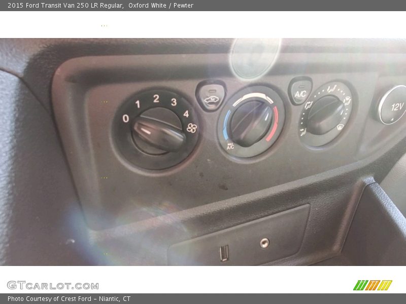 Oxford White / Pewter 2015 Ford Transit Van 250 LR Regular