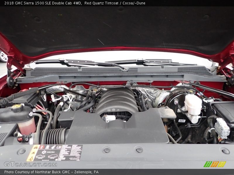 Red Quartz Tintcoat / Cocoa/­Dune 2018 GMC Sierra 1500 SLE Double Cab 4WD