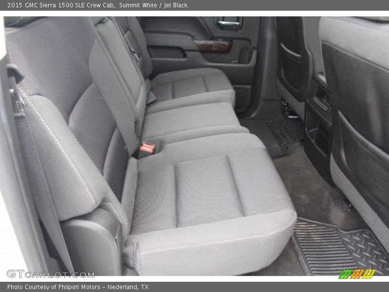 Rear Seat of 2015 Sierra 1500 SLE Crew Cab