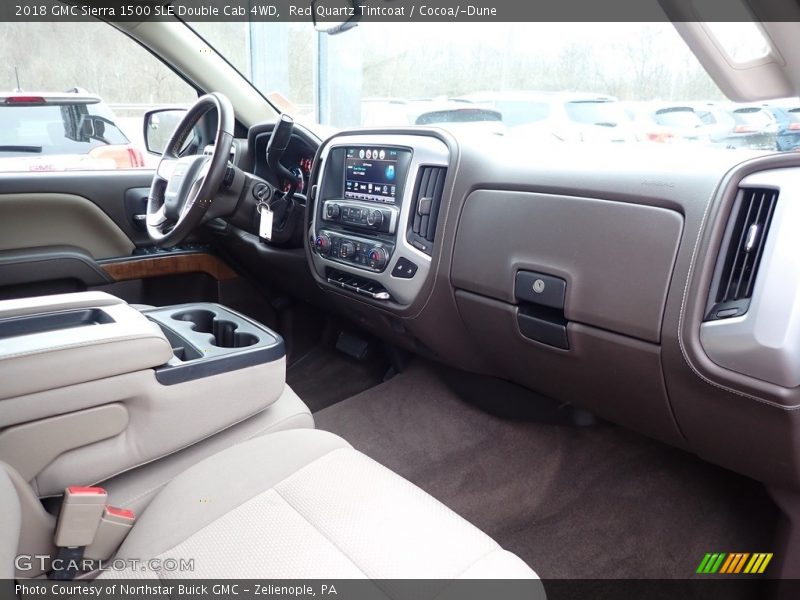 Red Quartz Tintcoat / Cocoa/­Dune 2018 GMC Sierra 1500 SLE Double Cab 4WD