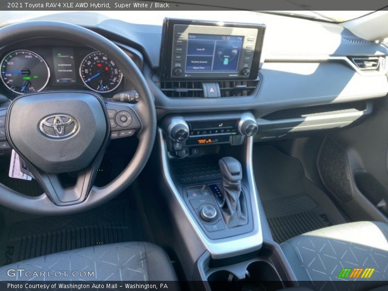 Super White / Black 2021 Toyota RAV4 XLE AWD Hybrid