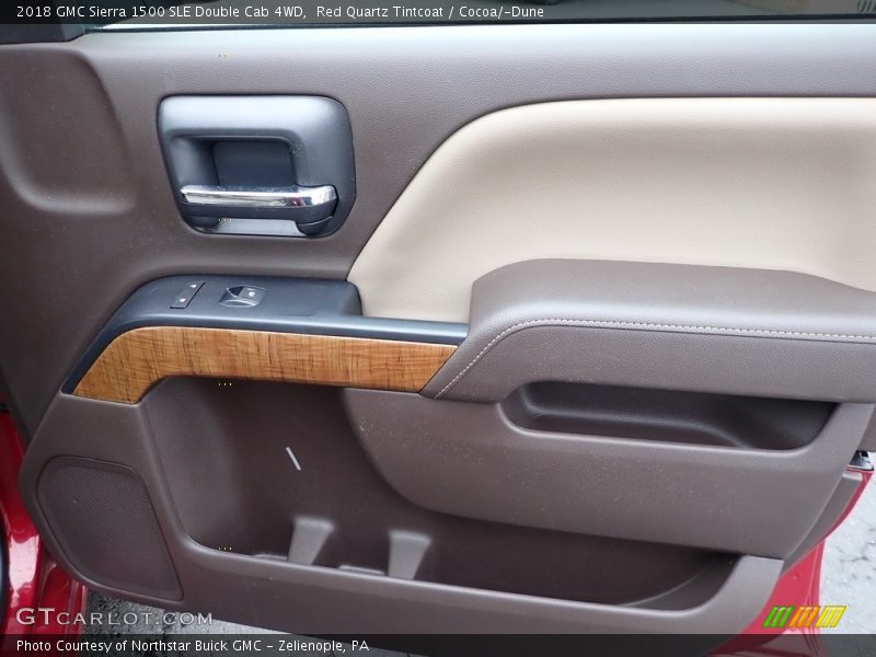 Red Quartz Tintcoat / Cocoa/­Dune 2018 GMC Sierra 1500 SLE Double Cab 4WD