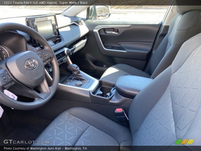 Super White / Black 2021 Toyota RAV4 XLE AWD Hybrid