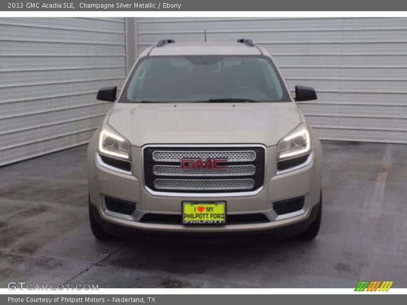 Champagne Silver Metallic / Ebony 2013 GMC Acadia SLE