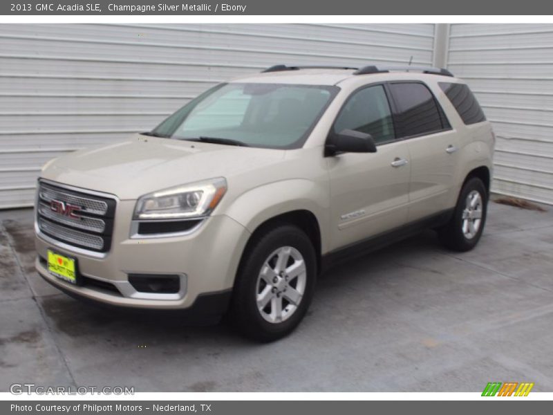 Champagne Silver Metallic / Ebony 2013 GMC Acadia SLE