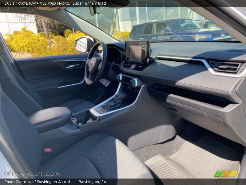 Super White / Black 2021 Toyota RAV4 XLE AWD Hybrid
